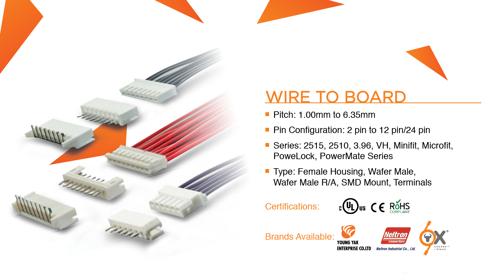 Wire to Board Connectors