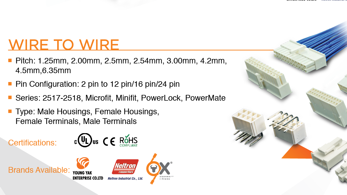 Wire to Wire Connectors