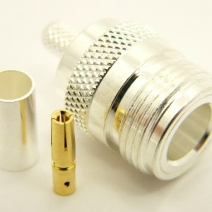 N-Type Female Crimp Connector for LMR 200 Cable